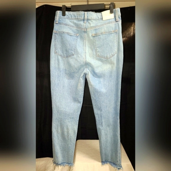 EUC PAIGE Light Blue Distressed Women Jeans - Picture 3 of 3